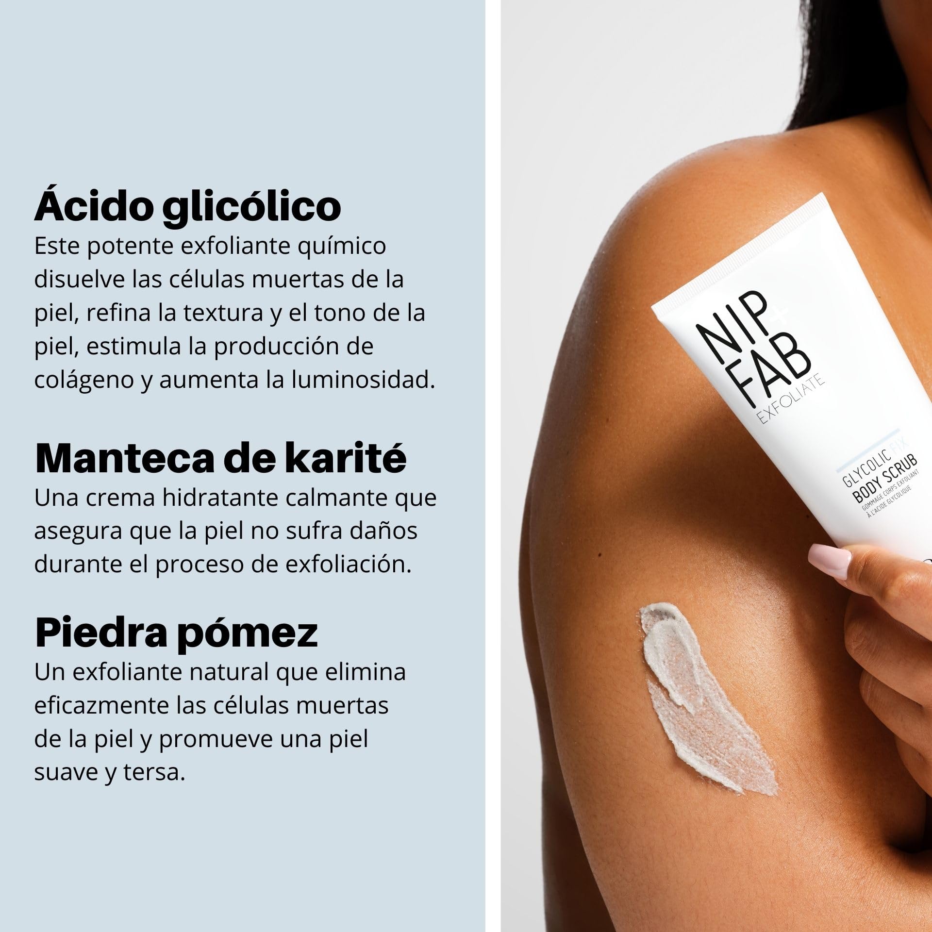 Nip+Fab Glycolic Fix Exfoliante corporal, 200 ml