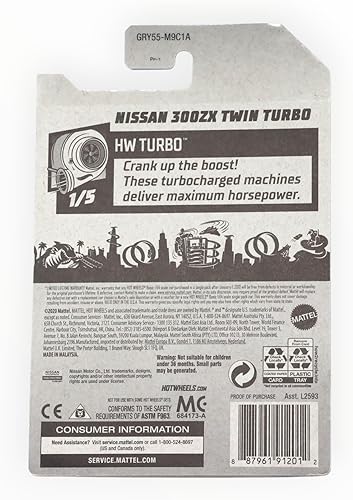 Miniatura 2 de Hot Wheels Nissan 300ZX Twin Turbo, [Azul] 23/350 Turbo 1/5