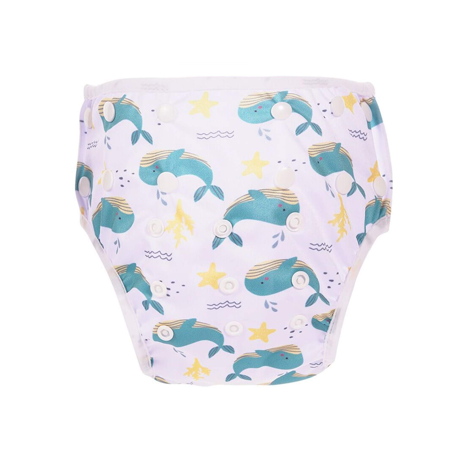 New Baby Washable Swim Dipers Breathable Swimming Diapers for Toddlers Boys Girls (Baby Shark)
