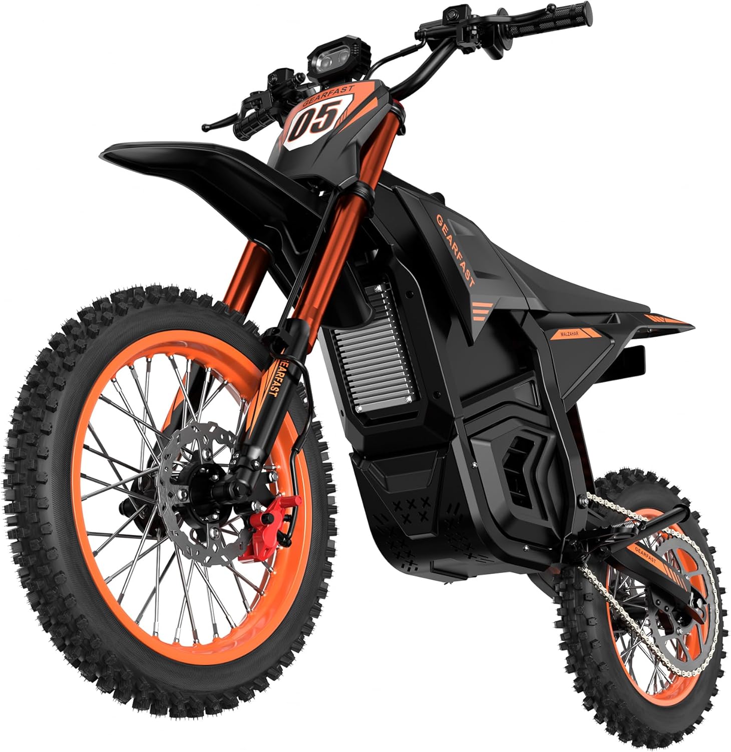 Electric Dirt Bike for Adults Teens, 2500W | 38MPH | 50-Mile Electric Motorcycle, 48V/21Ah Removable Battery, Hydraulic Brakes & Full Suspension, 14"/12" Fat Tire E-Dirtbike for All-Terrain