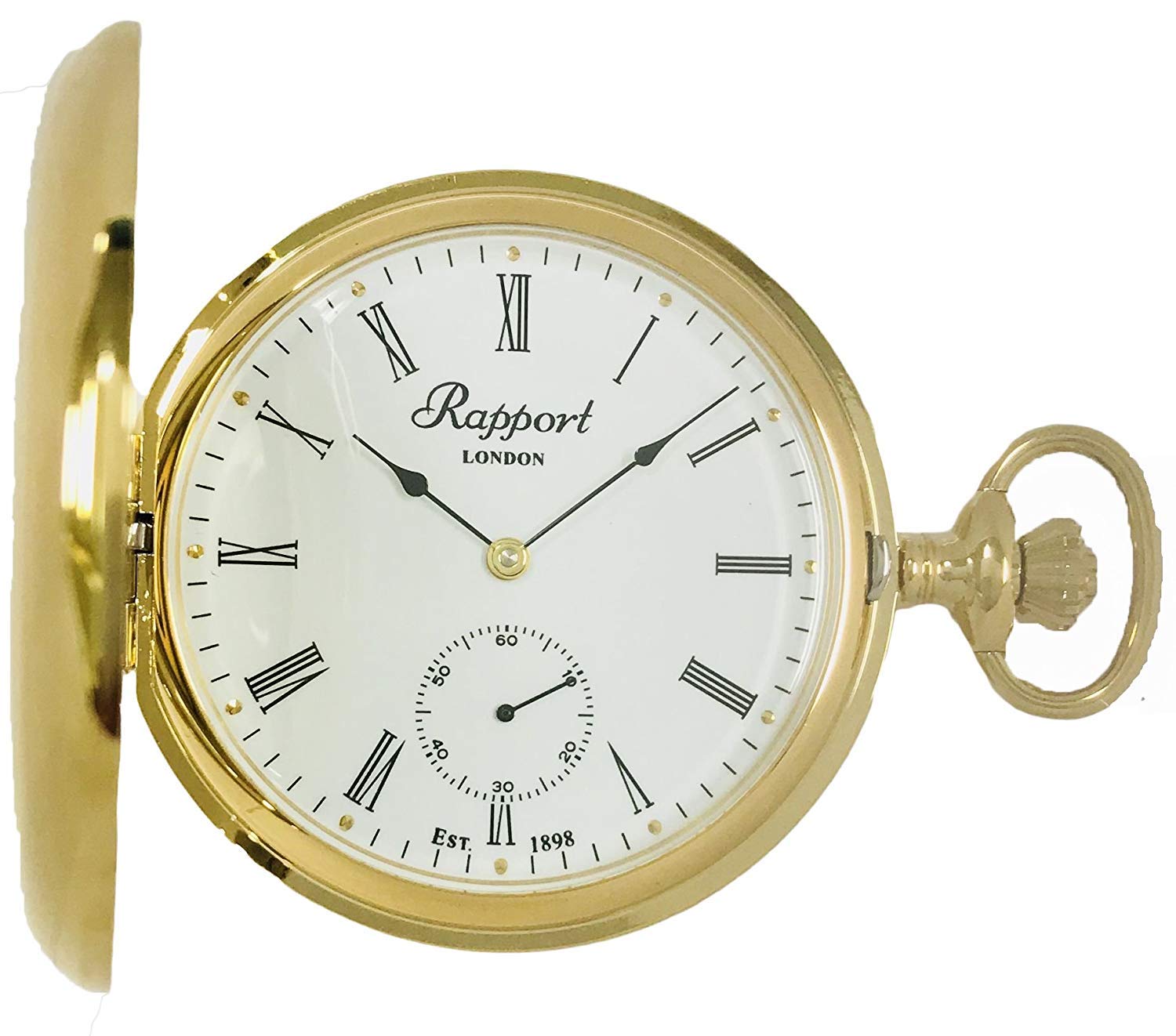 London, Mechanical 17 Jewel, Men Luxury Silver Double Opening Full Hunter Pocket Watch