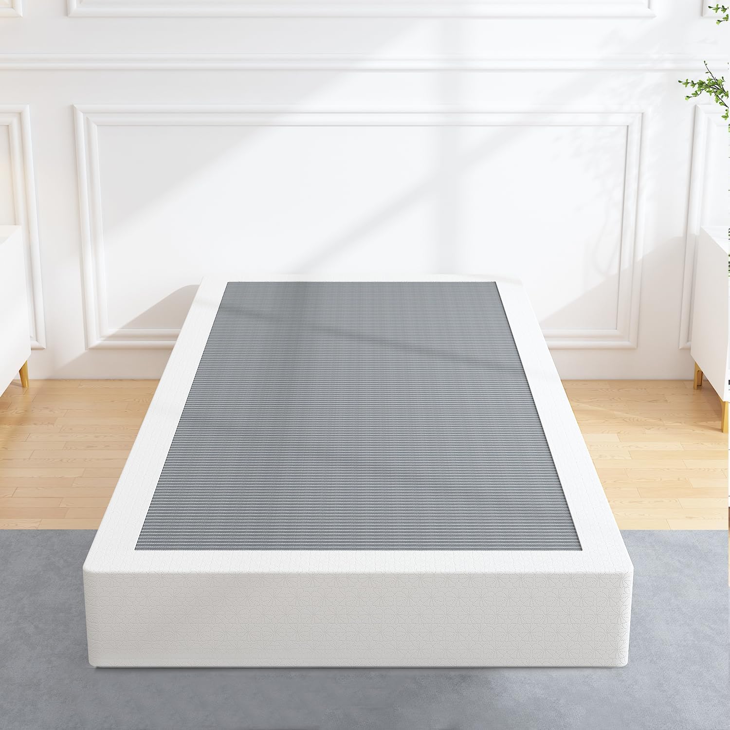 ALDRICH Box Springs Twin 9 Inch, Heavy Duty Metal Frame Mattress Foundation with Easy Clean Cover, Noise Free, Easy Assembly Twin 9.0 Inches
