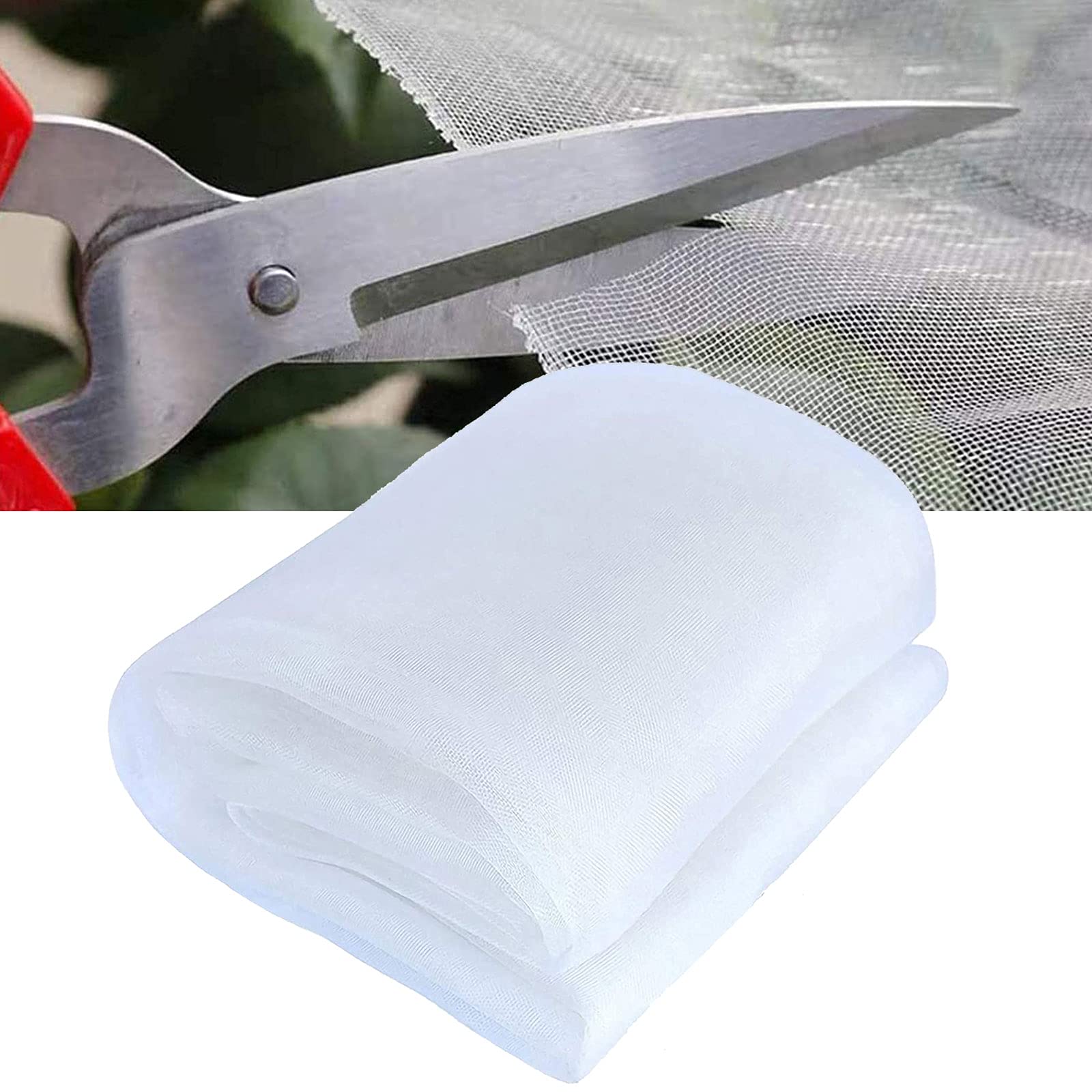 Aocay 100 Mesh Garden Vegetable Insect Protection Net, Garden Netting For Veg Patch, Plants Grow Tunnel Fine Mesh, Anti-Bird Pest Control Net Protect Plants Flowers Crops And Fruits Small