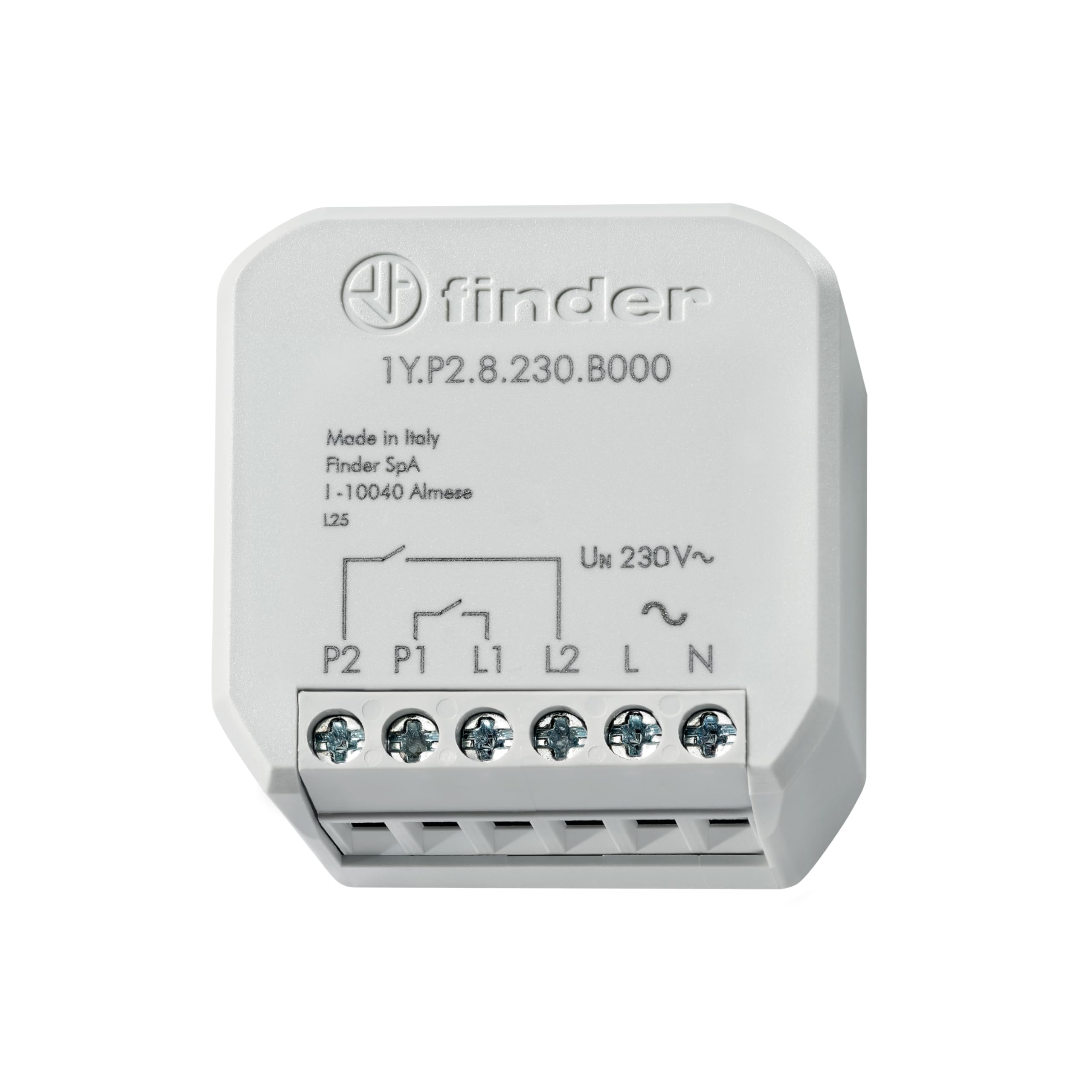 Finder Interfaccia Input YESLY 1YP28230B000. Per trasformare qualsiasi pulsante o interruttore di casa in un comando wireless per il tuo sistema YESLY