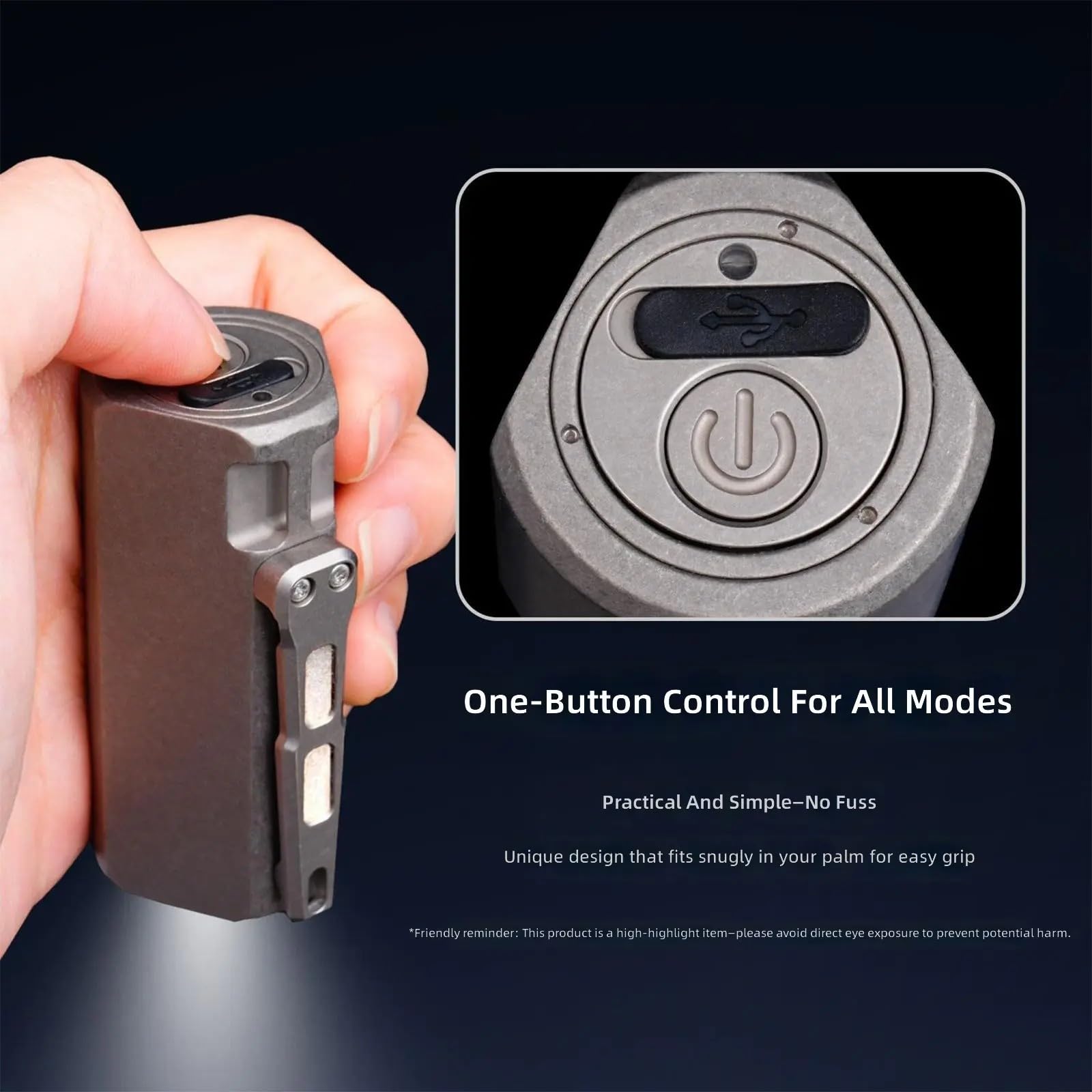 Linterna LED impermeable para camping, lámpara de bolsillo, potente linterna portátil pequeña de trabajo con clip, luz de trabajo pequeña portátil con clip