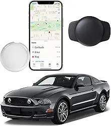 Rastreador GPS sem assinatura para veículos, funciona com Find My (apenas iOS) Etiquetas de rastreador de carro em tempo real Cobertura global Dispositivos de rastreamento de localizador de carro
