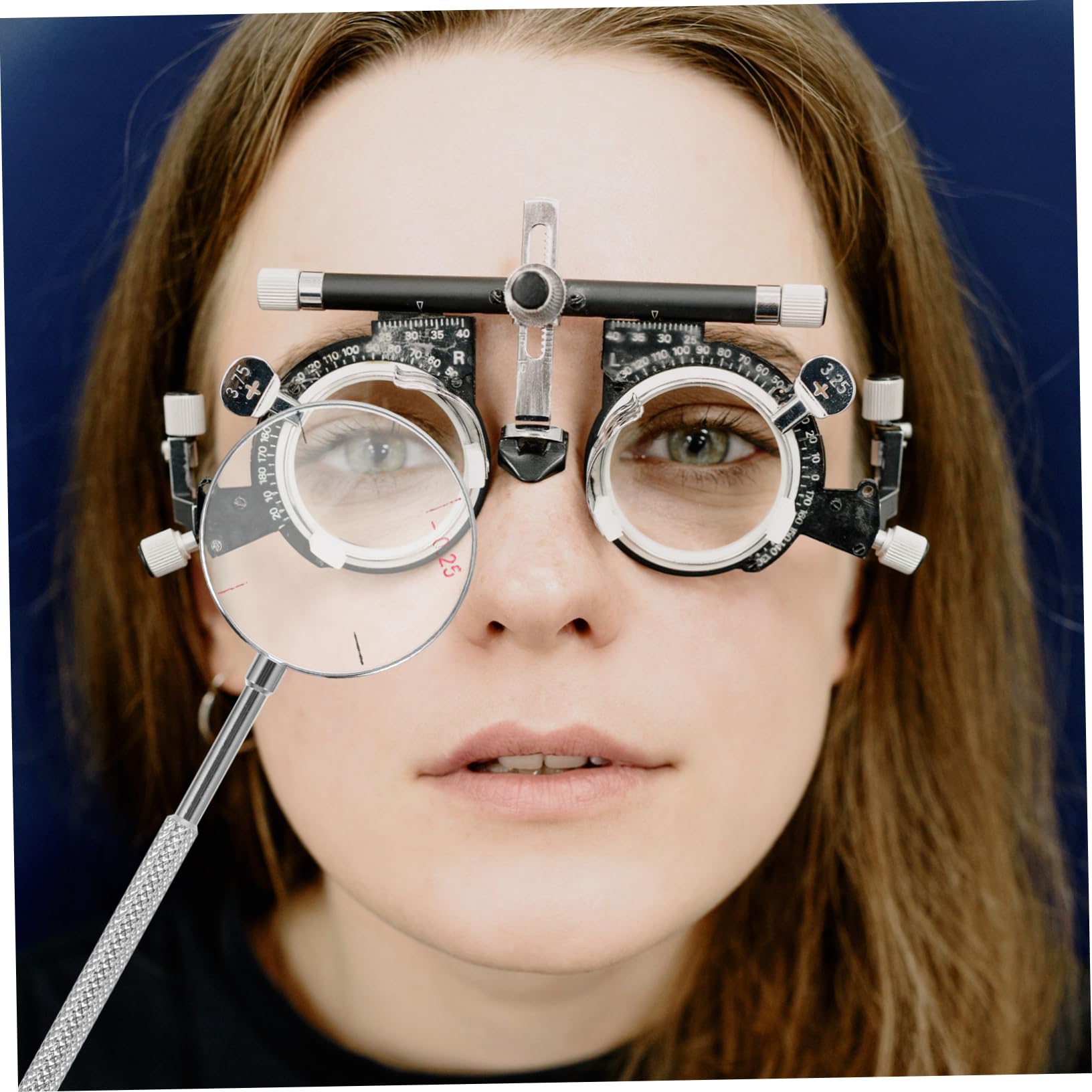 Set di strumenti ottici per la prova delle lenti a cilindro incrociato, kit di diottrie e correzione assiale di 45 gradi, accessori per optometria (0,25/0,5)