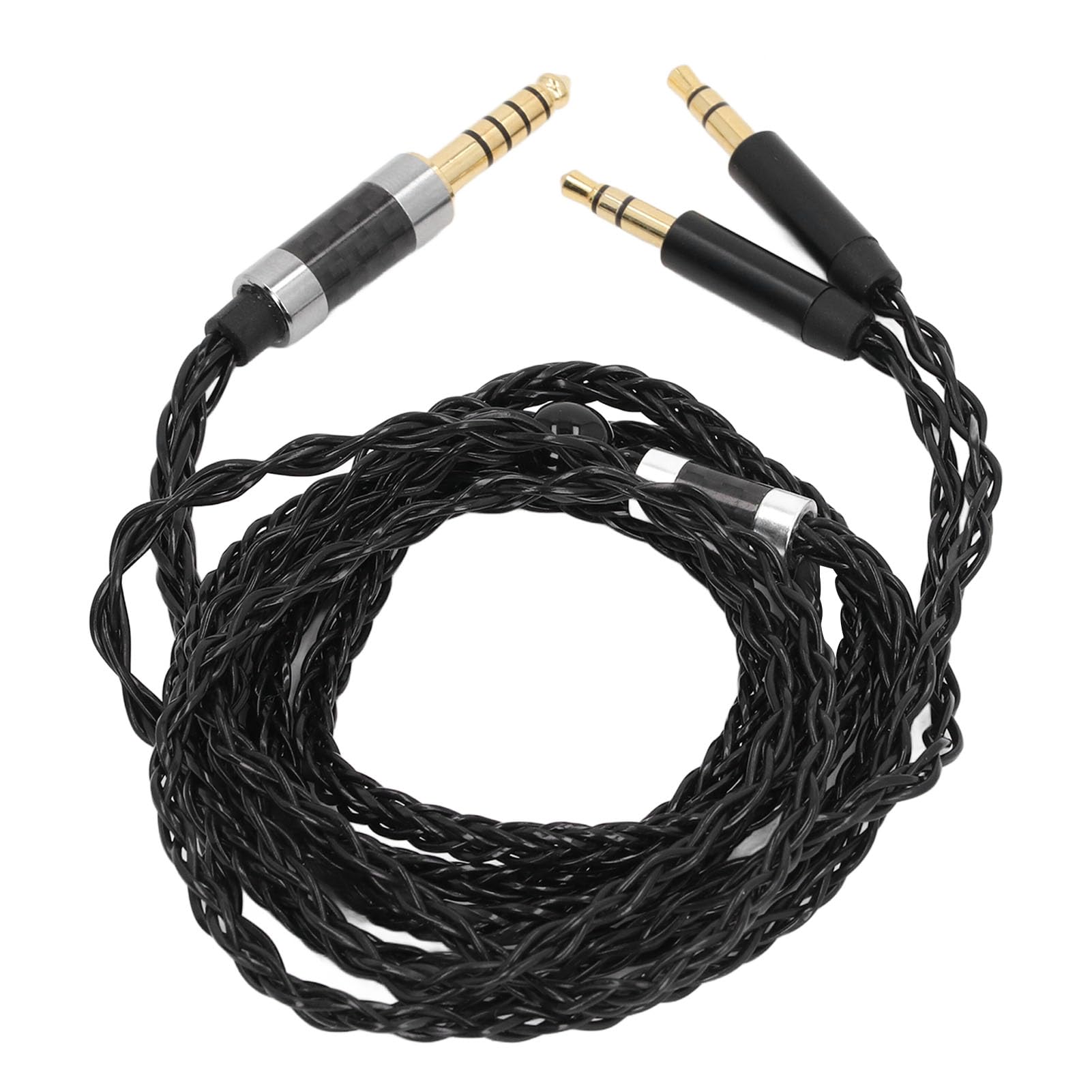 Cable de Auriculares de Repuesto Chapado en Plata de 8 Núcleos para AH D600, Meze 99 Classics, Elear con Cable Balanceado de 4,4 Mm, Cable de Auriculares OFC Profesional de 1,2 M