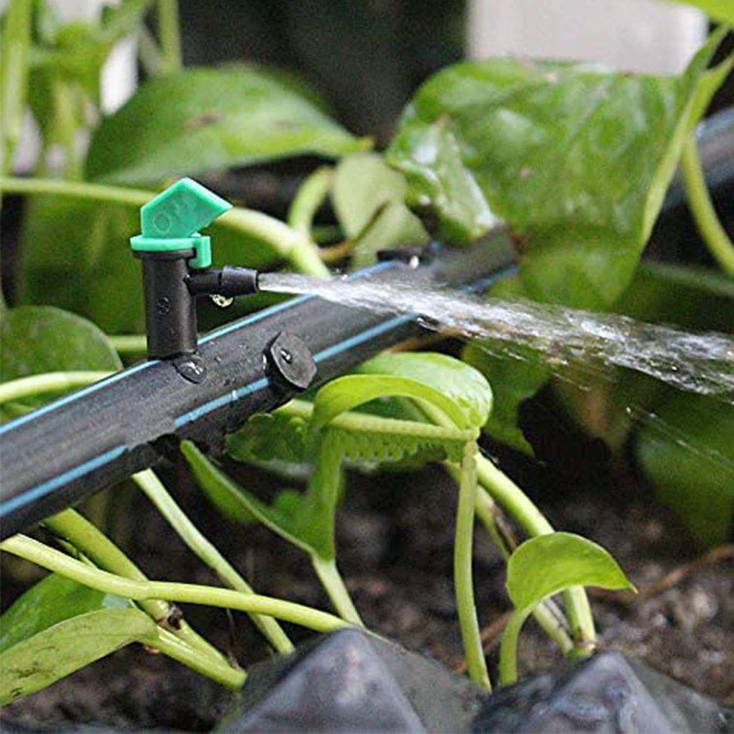 SagaSave Confezione da 300 gocciolatori per irrigazione a bandiera 16L/H 8L/H 4L/H 4L/H Irrigatore a goccia compatibile con tubo da 4 mm/7 mm per giardino prato verdura