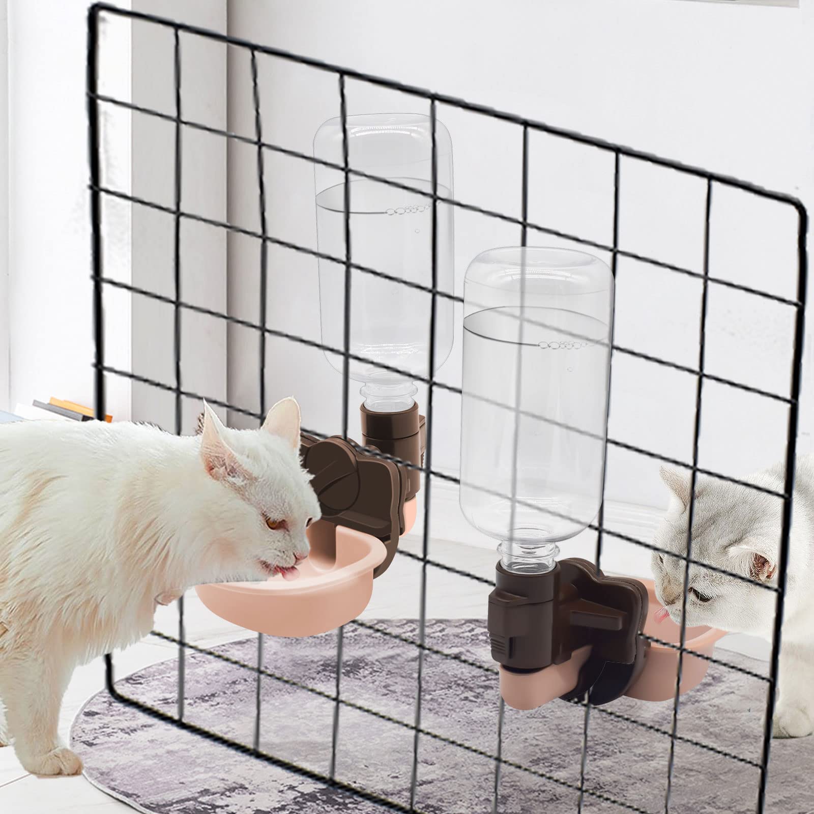 Amazon | TVTペット給水器 犬 猫自動給水器 犬 猫 ケージ 取付型