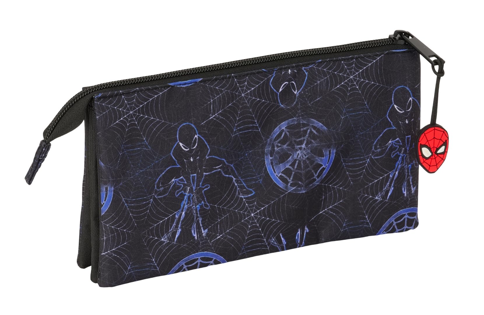 Safta SPIDERMAN ATTACK, Triple Pencil Case, Children's Pencil Case, Ideal for School Age Children Comfortable and Versatile - Image 2