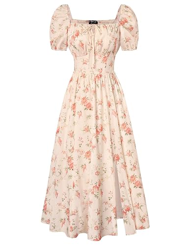 SCARLET DARKNESS Floral Corset Dress