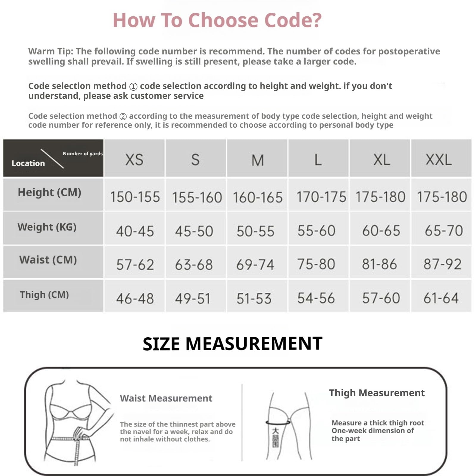 Leggings de Compression Post-opératoire pour Femmes Soutien-gorge Amincissant pour les Cuisses et les Fesses pour le Ventre, les Hanches, les Cuisses, les Fesses et les Genoux