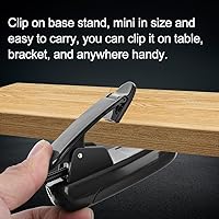 Vista 2 de Luz de soporte de música recargable, luz de lectura con clip de 8 LED, lámpara de libro de 3 niveles de brillo de protección ocular para orquesta