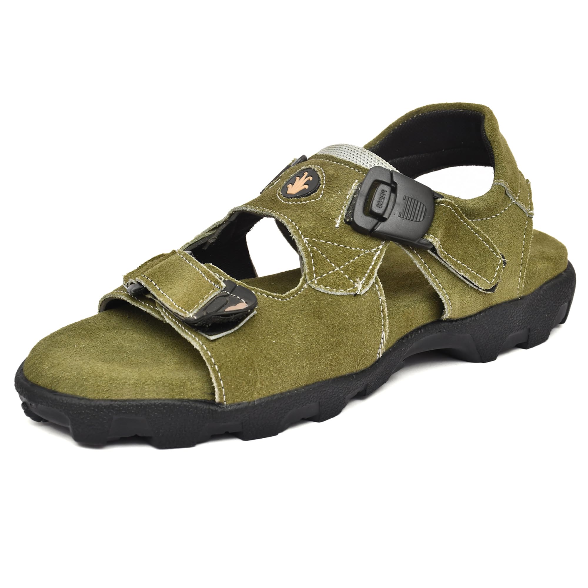 WALK-WISE Olive Suede Leather Stylish Slipper Sandals for Men - 6 UK (B0DCSWLH4X) Amazon Price History, Amazon Price Tracker