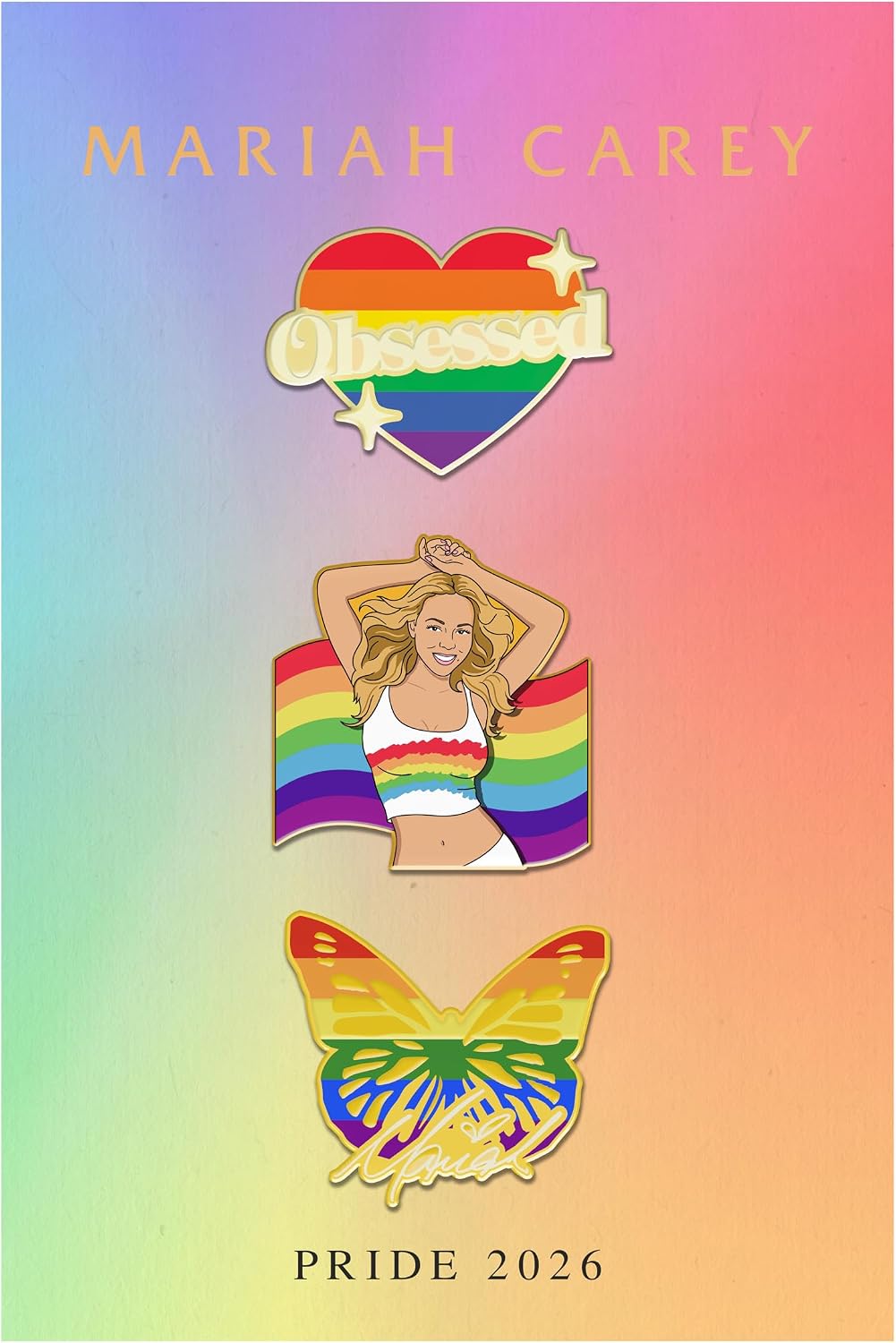 Mariah Carey Official Pride Pin Set