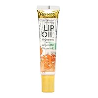 Vista 6 de HerMINE Aceite nutritivo para labios con aceite de argán y vitamina E, gel hidratante de larga duración para labios, 0.52 onzas (menta perina)