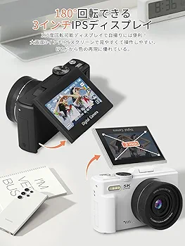 Amazon | AiMike 5K デジカメ スマホに送れる デジタルカメラ