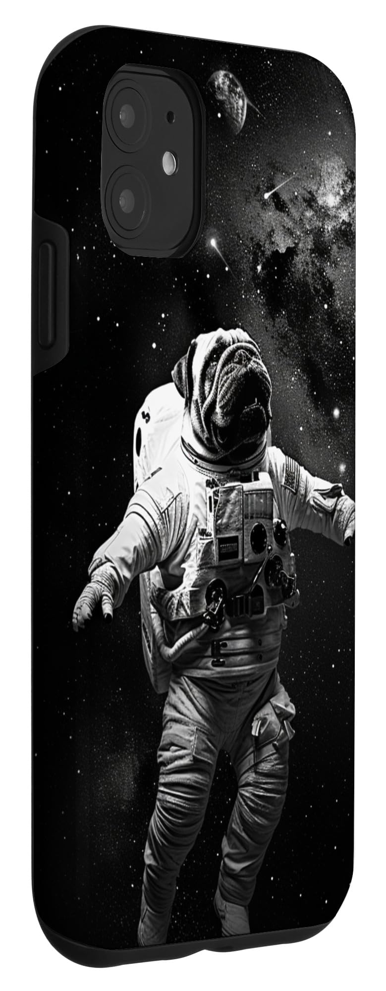 iPhone 11 Universe Galaxy Shar Pei Dog Astronaut Case - Image 3