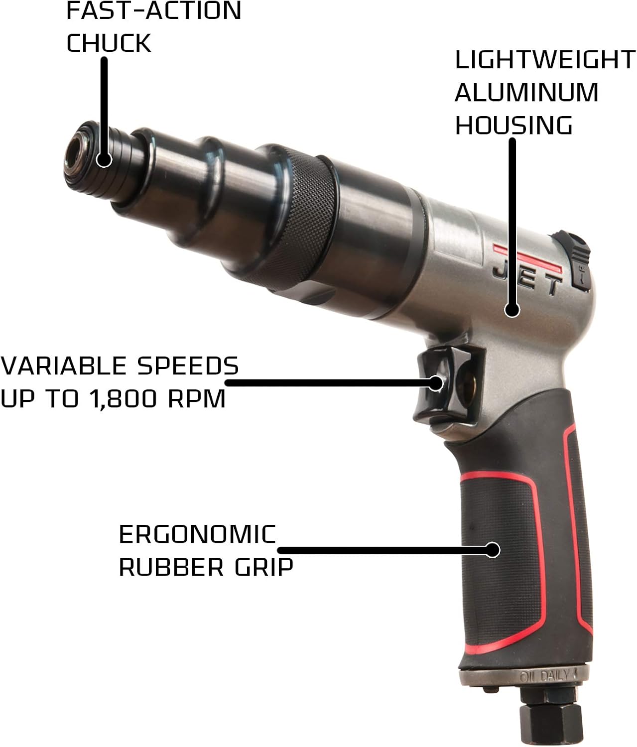 Blасk Frіdау 🔥 Jet JAT-651, 1/4-Inch Pneumatic Screwdriver, 1,800 RPM (505651)