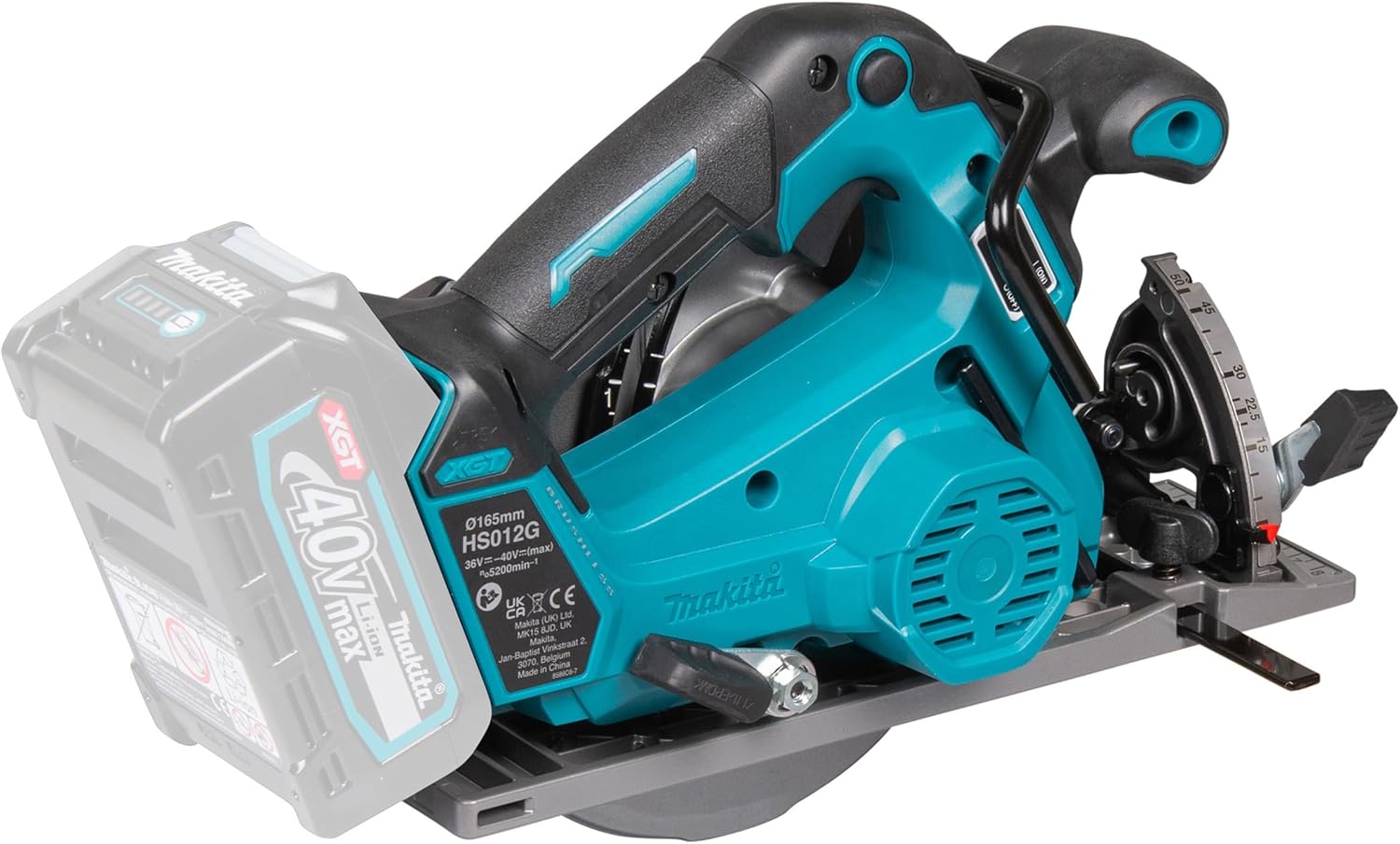Makita HS012GZ Cordless Circular Saw 57 mm 40 V Max. (Without Battery, Without Charger)