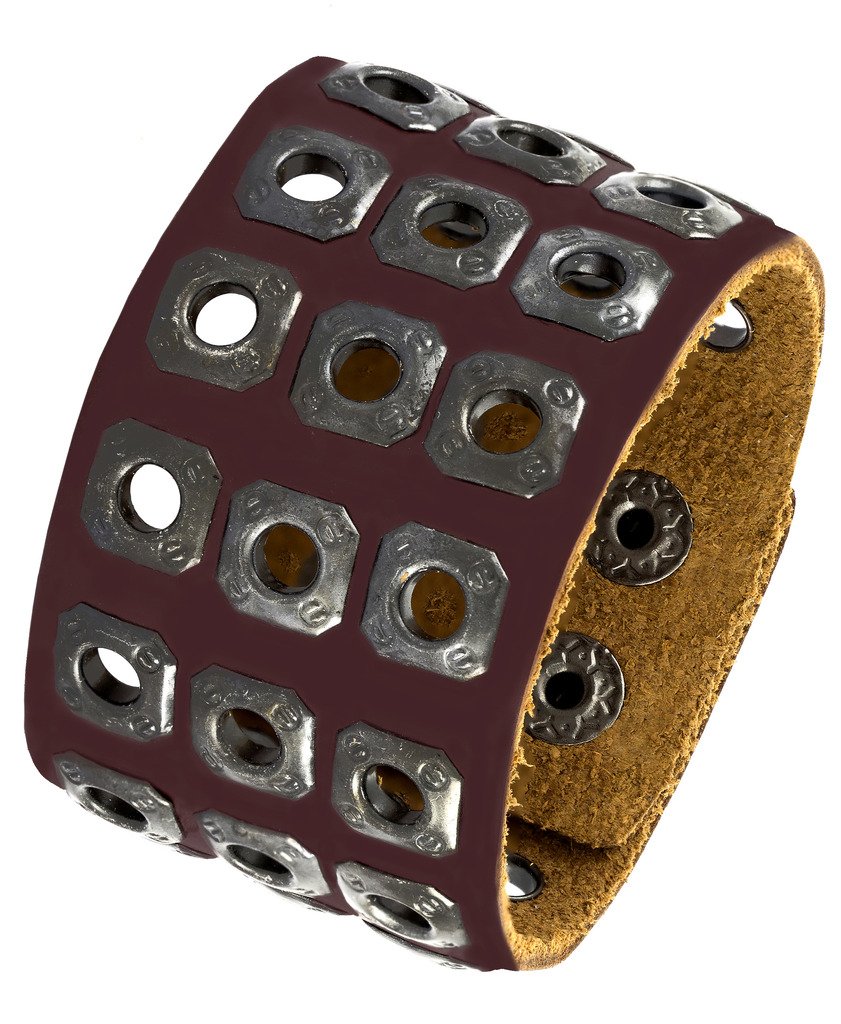 Zivom® Biker Punk Funky Handcrafted Brown Leather Wrist Band Bracelet Men (B075C4GYZ4) Amazon Price History, Amazon Price Tracker