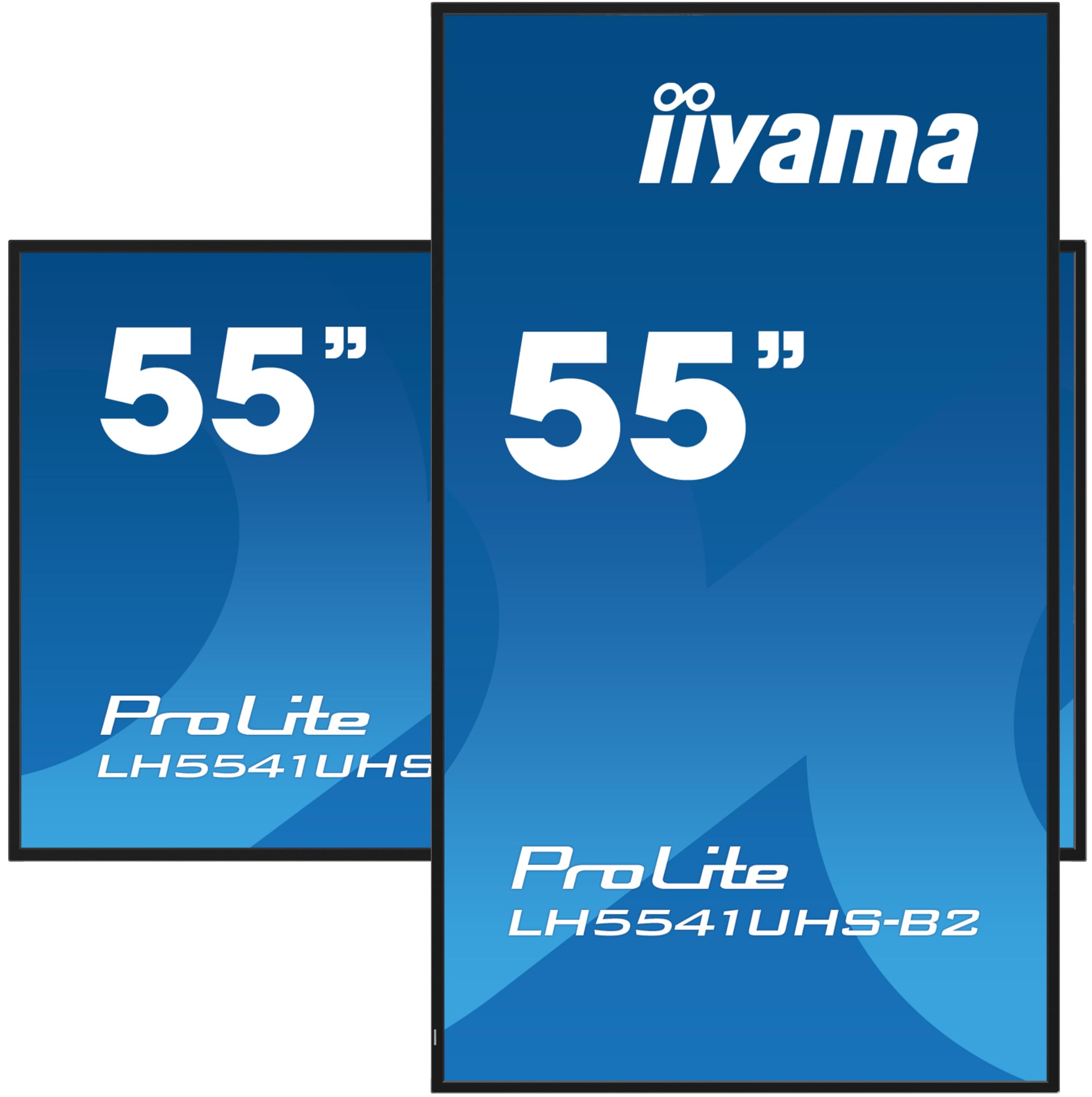 Iiyama Prolite Lh5541uhS-B2, 139cm (55''), 4k, Usb, Kit, Schwarz Tft Monitor, 16:9, Bildschirmdiagonale: 139 Cm (55''), Aufl?sung: 3840x2160 Pixel, V