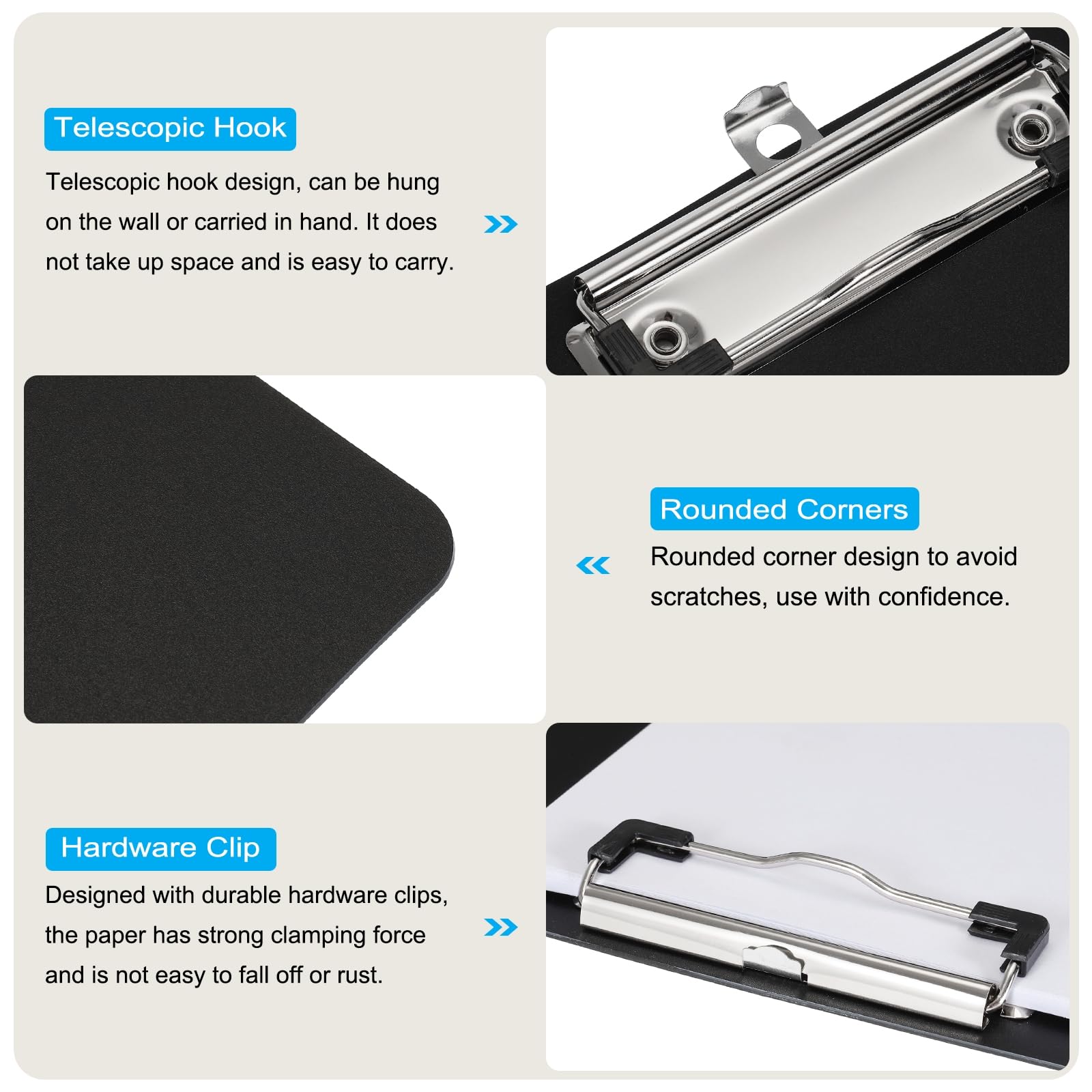 長さ43.5cm  レトロ木クリップボードスプリングクリップボード レトロ木クリップボードスプリングクリップボード