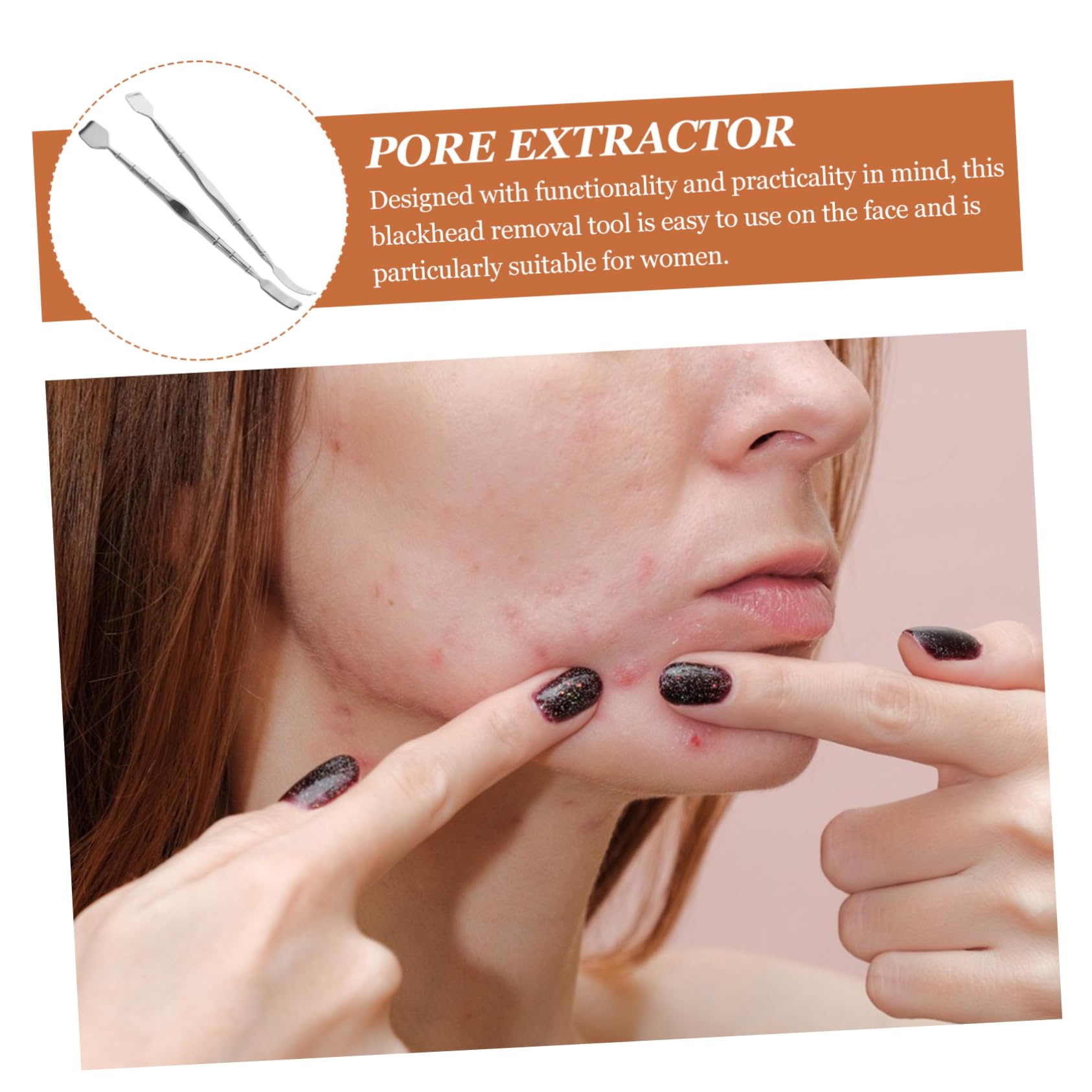 Beavorty 10 Pezzi pala per punti neri strumenti per la strumento di estrazione dei pori blackhead removal skin utensili estrattore Acciaio inossidabile