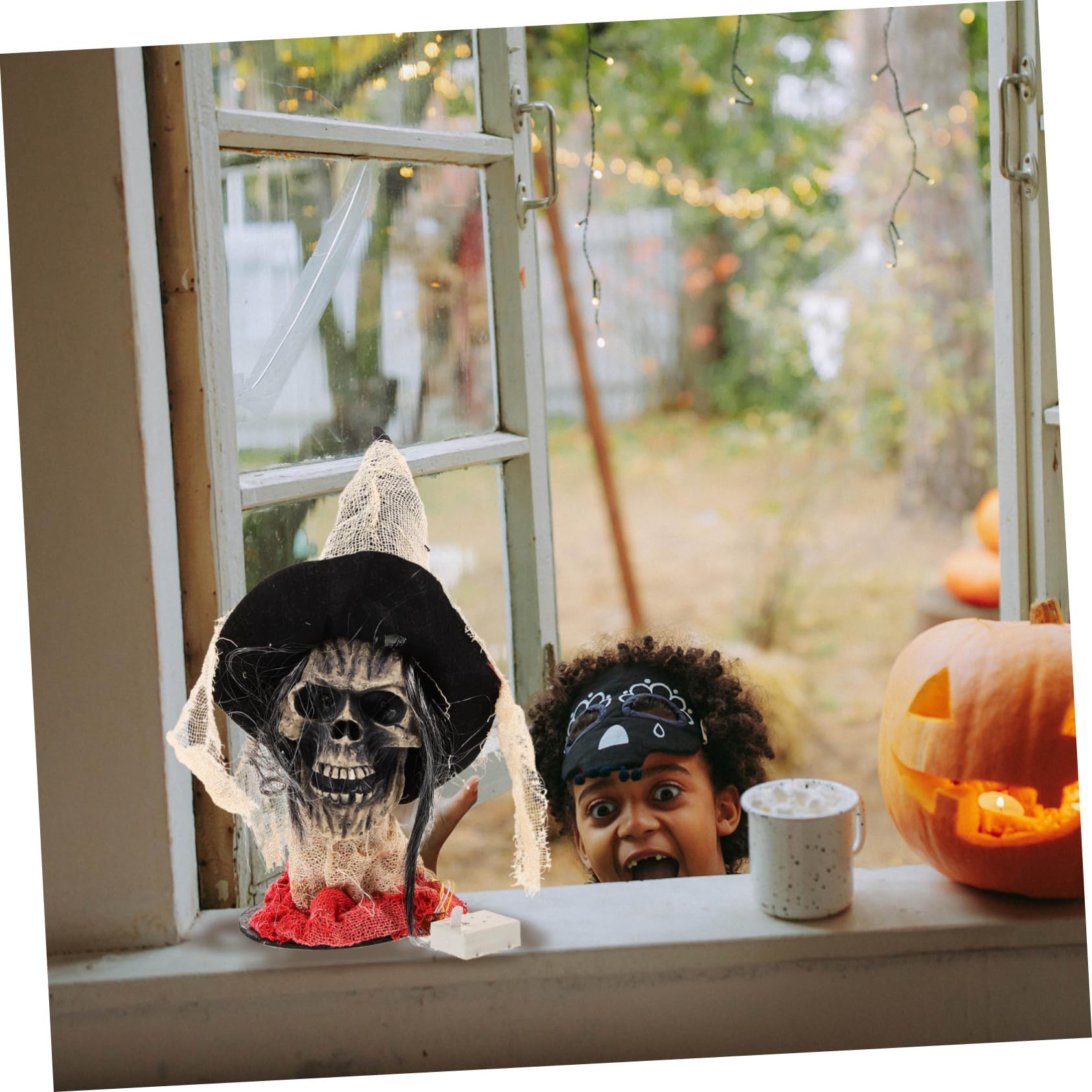 Yardwe 1pezzi Scheletro Halloween da Appendere Fantasma di Halloween Appeso Decorazioni Fantasmi Appesi Teschio Decorazione Festa Ornamento Casa Realistico