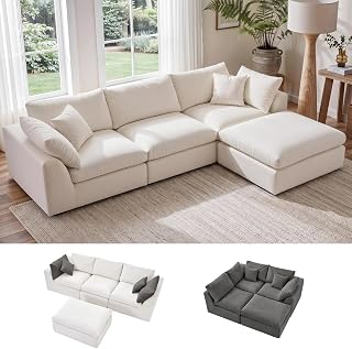 Amsleekey 108" Cloud Sectional Couch 2