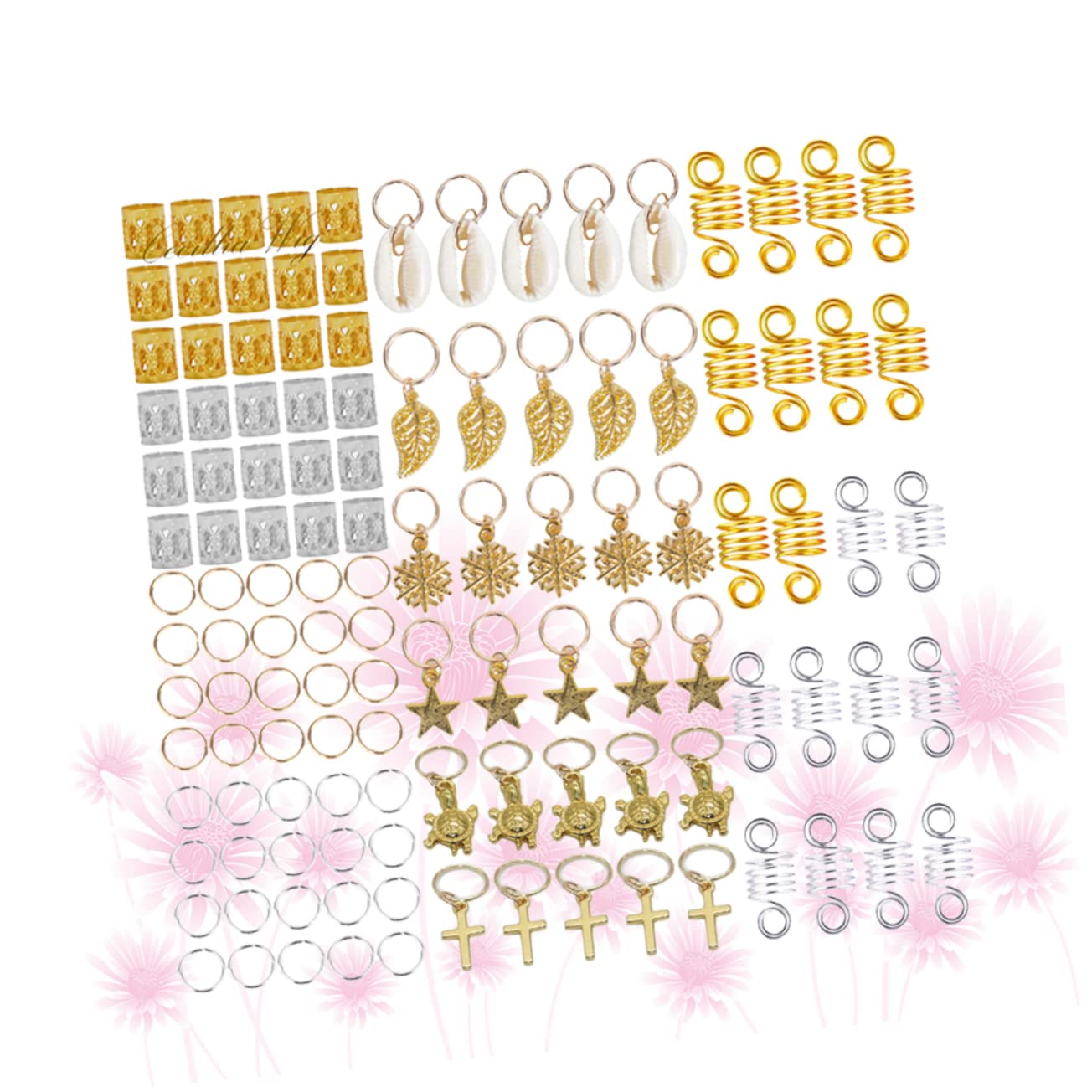 FRCOLOR 240 pezzi di tubi per capelli dreadlock accessori per capelli dreadlock anello dreadlock perline dorate per capelli bobine per trecce anello per capelli intrecciate intrecciate trecce