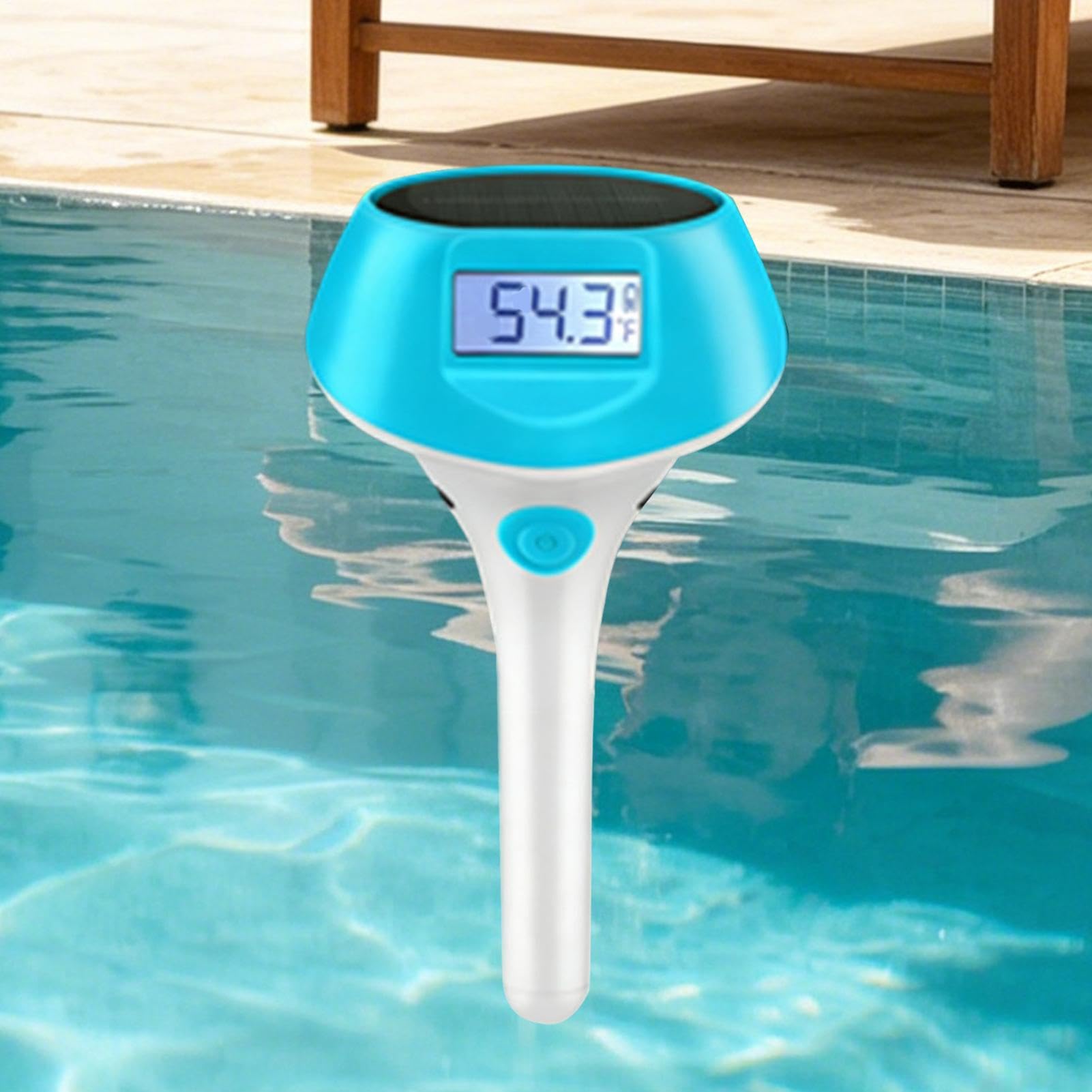 Misuratore di Temperatura 'Acqua Tester Impermeabile Solare Wireless | Termometro per Piscina di Facile Lettura Esterni Interni Giardino Patio Spa Idromassaggio Laghetto Vasca da Bagno Campeggio