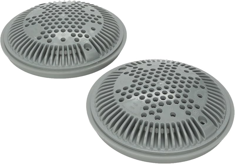 Hayward WG1030AVDGRPAK2 Dark Gray Dual Suction Flow Drain Cover and Frame