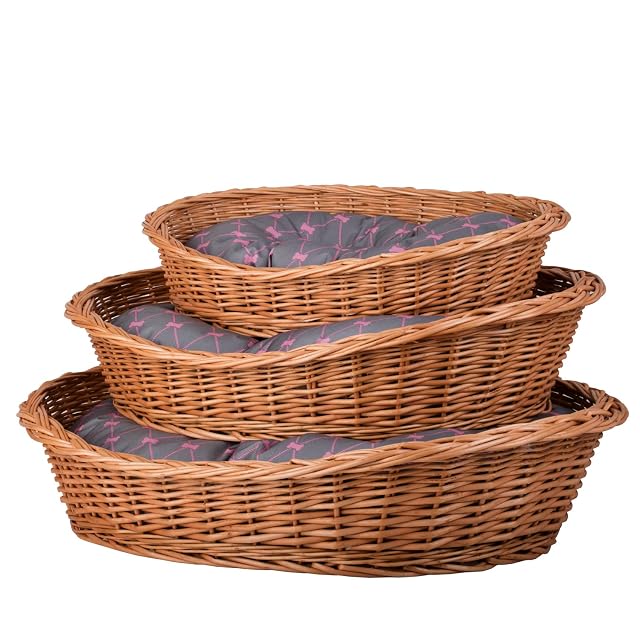Foto 6 de 7 de e-wicker24 Alles aus Weide e-wicker24 Alles aus Weide Cesta para perros de mimbre en color natural