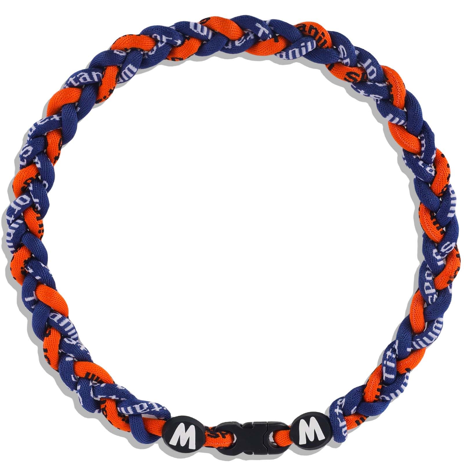 Willtok Premium 18inch Baseball Necklace w/Nylon Tri-Braided Rope Tornado Design