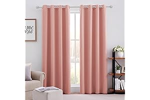 HOMEIDEAS Coral Blackout Curtains: A Symphony of Style and Functionality