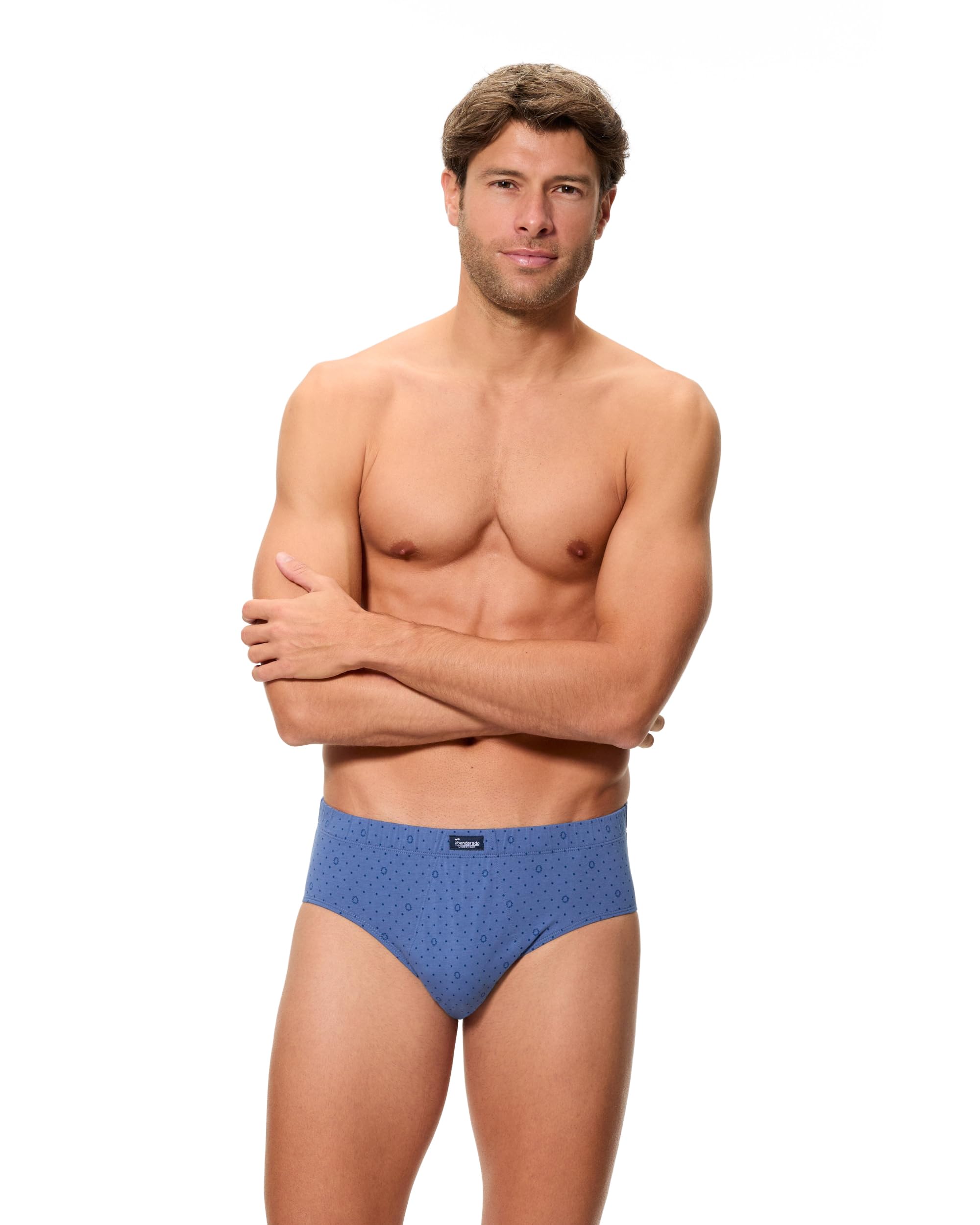 Abanderado Slip semicorto Línea Original Estampados Hombre x3