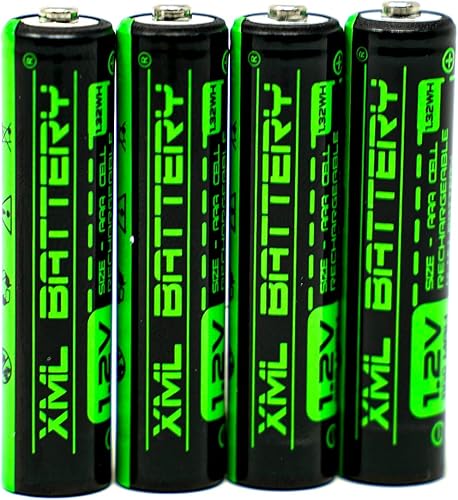 Miniatura 8 de XML Battery (4 unidades) 1.2v 1100mAh AAA Ni-MH batería recargable de baja autodescarga para luces solares, más