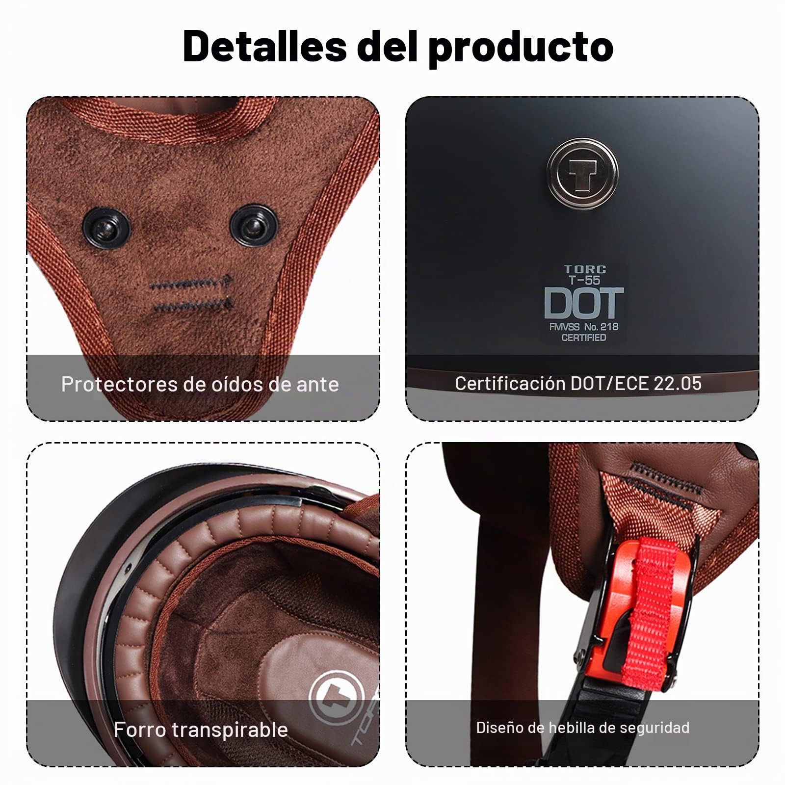 Cascos De Motocicleta para Hombres y Mujeres Aprobado por Dot, Cascos De Ciclomotor con Viseras El Cabezal Anticolisión Protege La Seguridad Vial De Los Usuarios