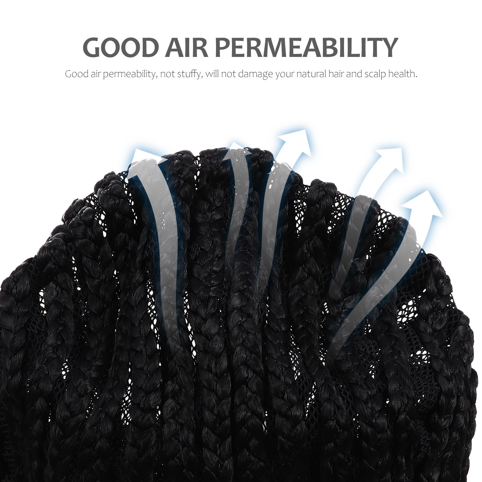 Braided Wig Cap Cornrows Wig Net Liner Skid Resistant Stable Fit for Men for Women