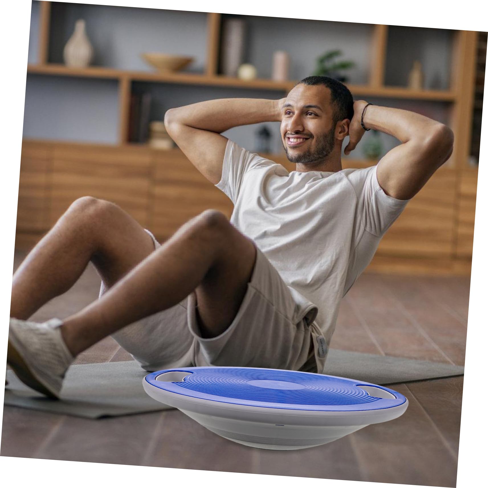 Abaodam Pedana Girevole Fitness per Allenamento Casa, Balance Board per Esercizi Fisica Materiale Abs Resistente e Design Portatile per Migliorare la Stabilità