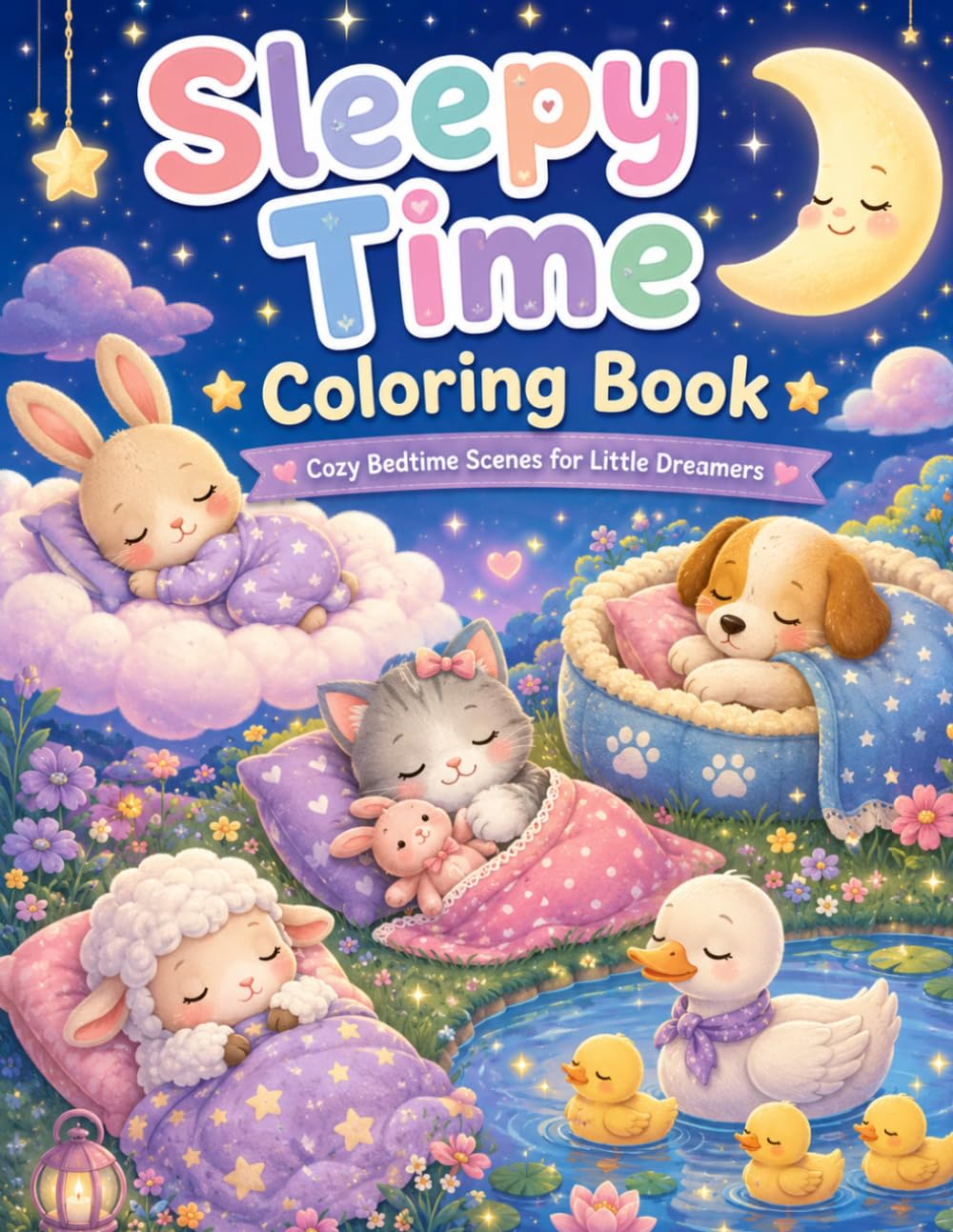 Sleepy Time Coloring Book: Cozy Bedtime Scenes for Little Dreamers