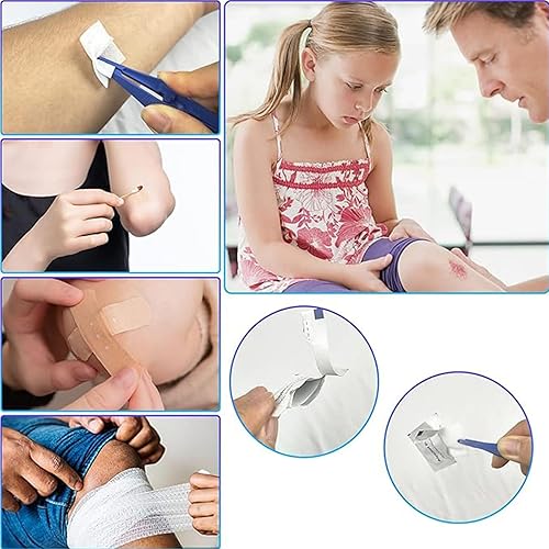 Miniatura 5 de Kit de primeros auxilios para el hogar, automóvil, campamento, senderismo, suministros de emergencia, bolsa pequeña y compacta para la escuela al