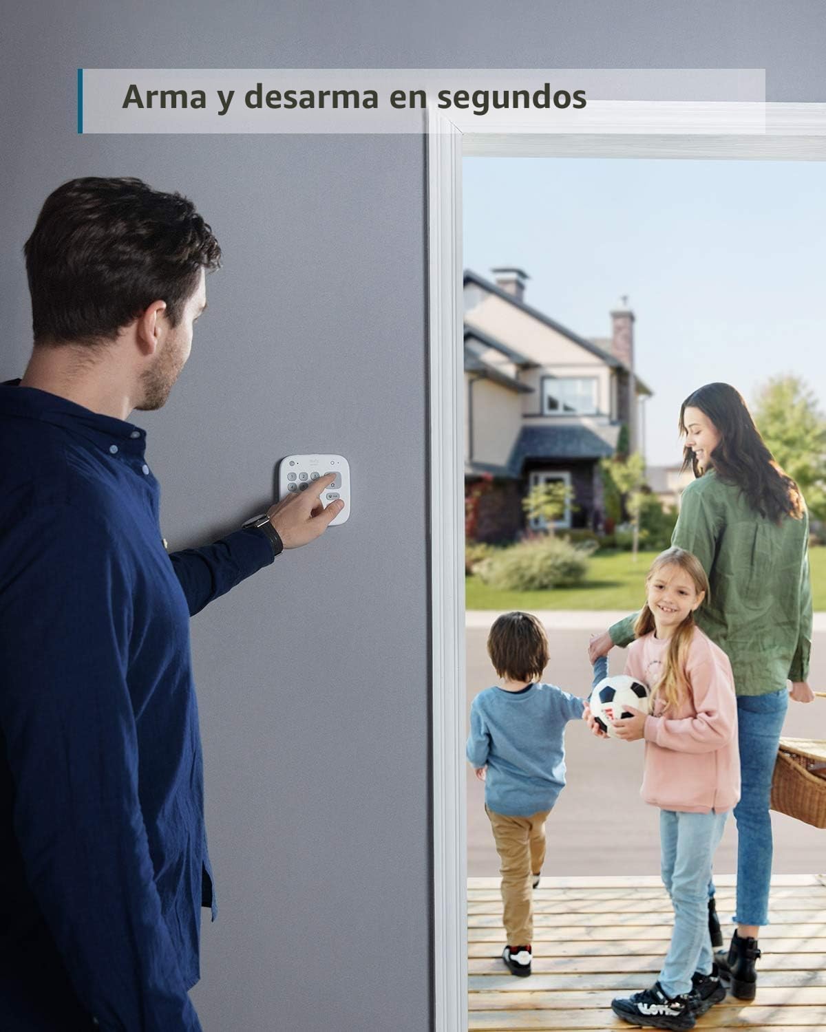 eufy Security 5 Piezas Smart Home Set, Sistema de Seguridad Inteligente para el hogar, con Cerradura de Puerta, Sensor de Movimiento, 2 sensores de Robo, Sistema de Alarma, Compatible con eufyCam