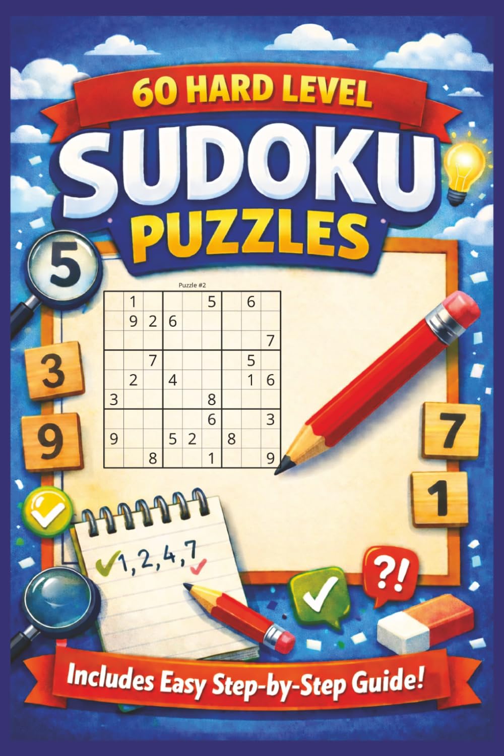 60 Hard Level Sudoku Puzzles: The Ultimate Sudoku Challenge Starts Here!