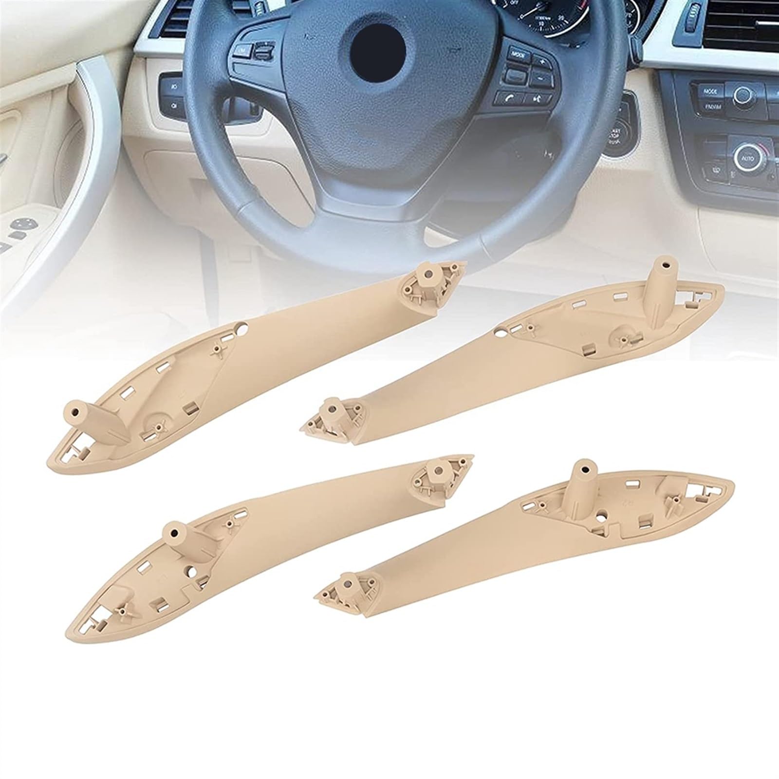 Maniglia Interna Portiera Compatibile con BMW per F30 F31 F34 F32 F33 F36 Serie 3 4 2012-2014 2015 2016 2017 2018 51417279315 51417279316 Maniglia interna per porta auto