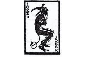 Nipitshop Jokers Devil Demon Poker Cards Patch