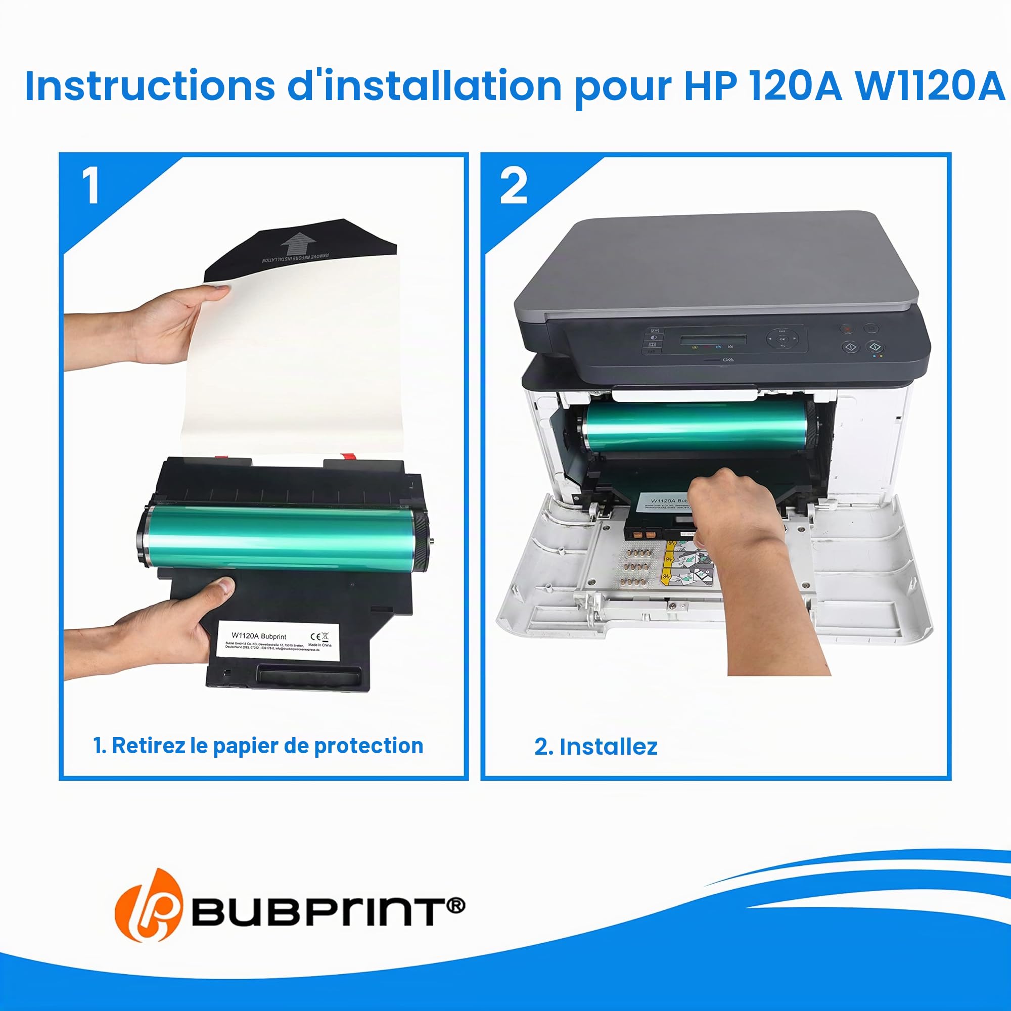 Tambour 120A Compatible en Remplacement pour HP 120A W1120A pour Color Laser 150a 150nw 150 MFP 178nw 178nwg 179fng 179fnw 179fwg 16000 Pages