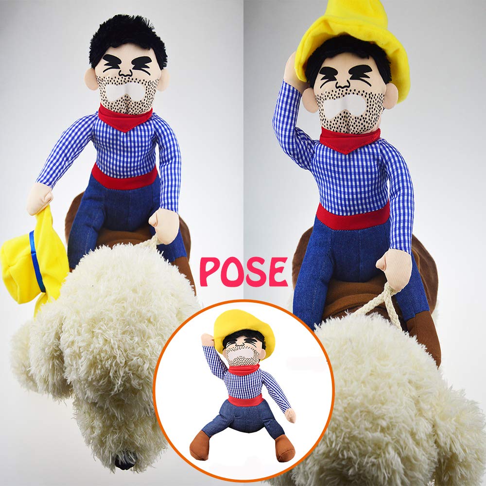 5-teiliges Haustier-Kostüm-Set – Sonnenbrillen, Cowboyhut & Goldkette Für Hunde & Katzen